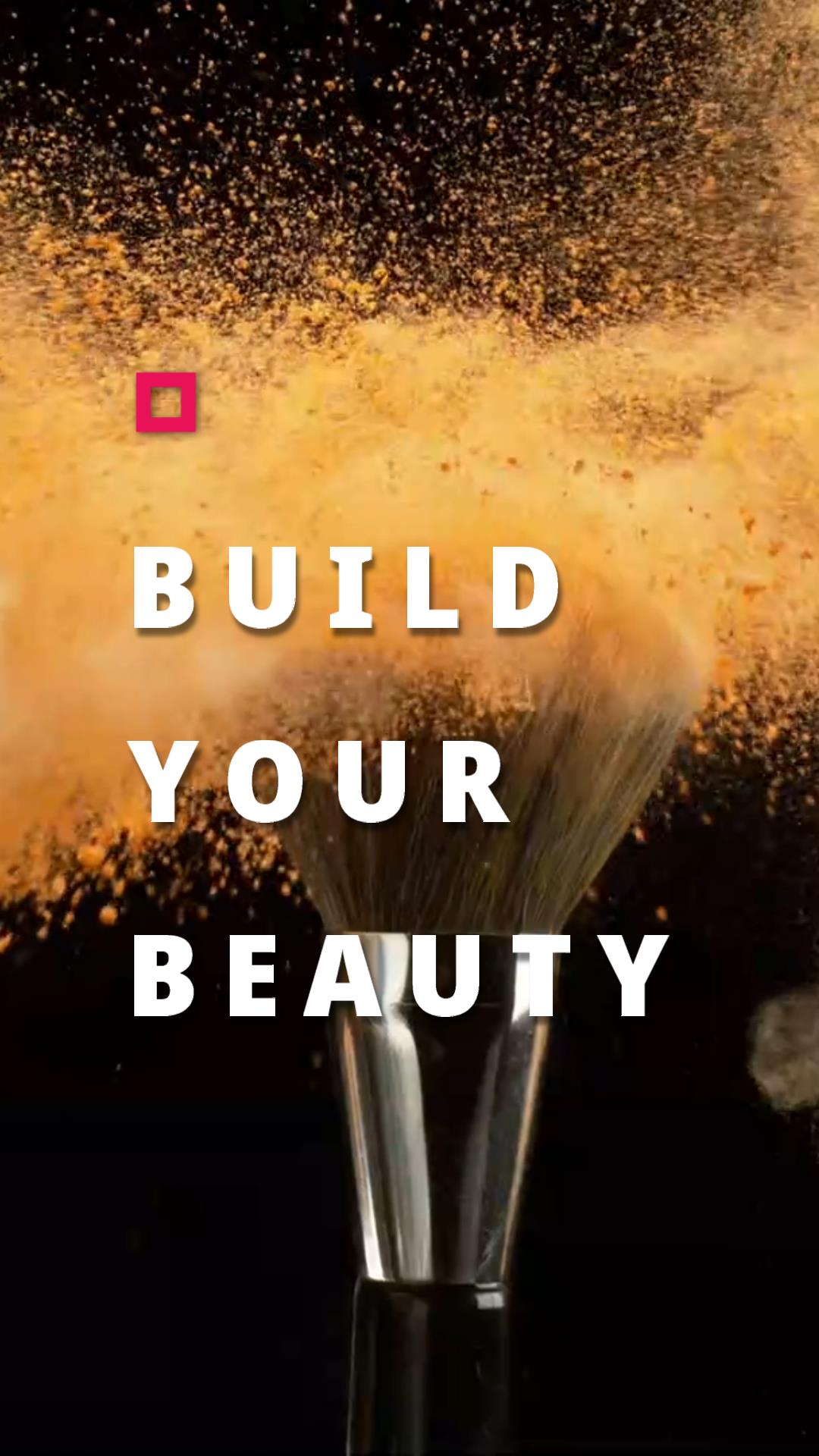 make up brush with powder